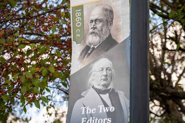 1860 The Two Editors Poultney Historic Banners of Legacy Project